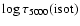 $\log\tau_{\rm 5000}({\rm isot})$