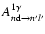 $A^{1\gamma}_{n{\rm
d}\rightarrow n'l'}$