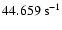 $44.659~{\rm s}^{-1}$