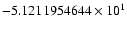 $-5.1211954644 \times 10^{1}$
