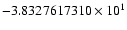 $-3.8327617310 \times 10^{1}$