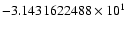 $-3.1431622488 \times 10^{1}$