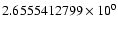 $2.6555412799 \times 10^{0}$