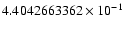 $4.4042663362 \times 10^{-1}$