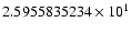 $2.5955835234 \times 10^{1}$
