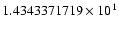 $1.4343371719 \times 10^{1}$