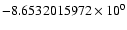 $-8.6532015972 \times 10^{0}$