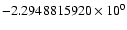 $-2.2948815920 \times 10^{0}$