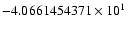 $-4.0661454371 \times 10^{1}$