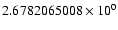 $2.6782065008 \times 10^{0}$
