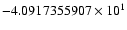 $-4.0917355907 \times 10^{1}$