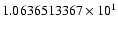 $1.0636513367 \times 10^{1}$