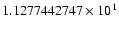 $1.1277442747 \times 10^{1}$