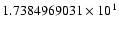 $1.7384969031 \times 10^{1}$