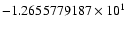 $-1.2655779187 \times 10^{1}$