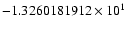 $-1.3260181912 \times 10^{1}$
