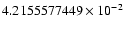 $4.2155577449 \times 10^{-2}$