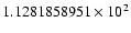 $1.1281858951 \times 10^{2}$