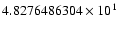 $4.8276486304 \times 10^{1}$