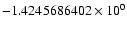 $-1.4245686402 \times 10^{0}$