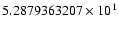 $5.2879363207 \times 10^{1}$
