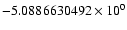 $-5.0886630492 \times 10^{0}$