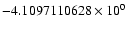 $-4.1097110628 \times 10^{0}$