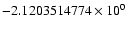 $-2.1203514774 \times 10^{0}$