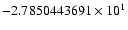 $-2.7850443691 \times 10^{1}$