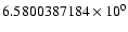 $6.5800387184 \times 10^{0}$