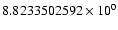 $8.8233502592 \times 10^{0}$