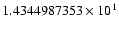 $1.4344987353 \times 10^{1}$