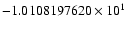 $-1.0108197620 \times 10^{1}$
