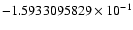 $-1.5933095829 \times 10^{-1}$