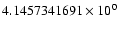 $4.1457341691 \times 10^{0}$