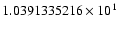 $1.0391335216 \times 10^{1}$