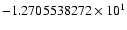 $-1.2705538272 \times 10^{1}$