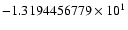 $-1.3194456779 \times 10^{1}$