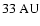 $33~{\rm AU}$