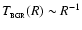 $T_{_{\rm BGR}}(R)\sim R^{-1}$