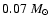 $0.07~{M}_{\odot}$