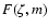 $F(\zeta,m)$