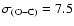 $\sigma_{\rm (O-C)}=7.5$