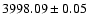 $3998.09\pm0.05$