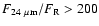$F_{24~\mu{\rm m}}/F_{\rm R}>200$