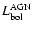 $L^{\rm AGN}_{\rm bol}$
