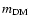 $m_{\rm DM}$