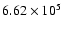 $6.62\times 10^5$