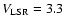 $V_{\rm LSR} = 3.3$