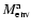 $M_{\rm env}^{\rm a}$